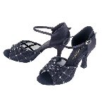 black mesh dance shoes