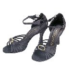 black mesh dance shoes