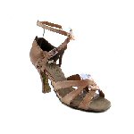 red patent dance shoe