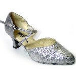 Flesh Satin Closed Toe Shoe